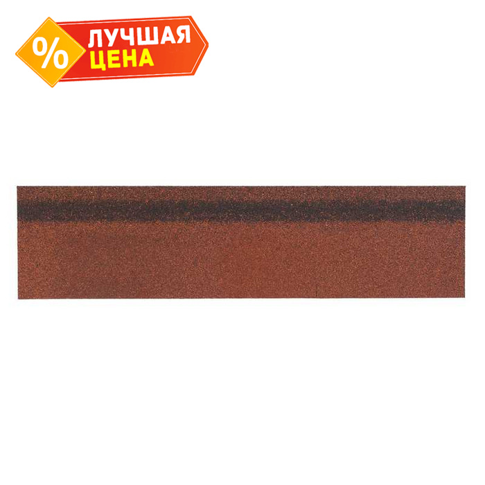 Гибкая черепица коньково-карнизная Технониколь Шинглас Кантри Огайо 5 м2