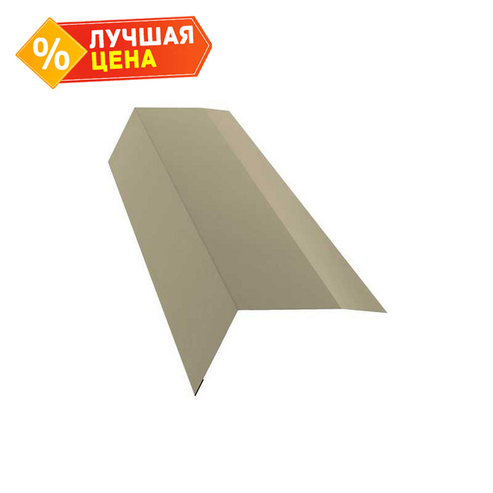 Планка карнизная 100х65 0,45 PE с пленкой RAL 1015 светлая слоновая кость