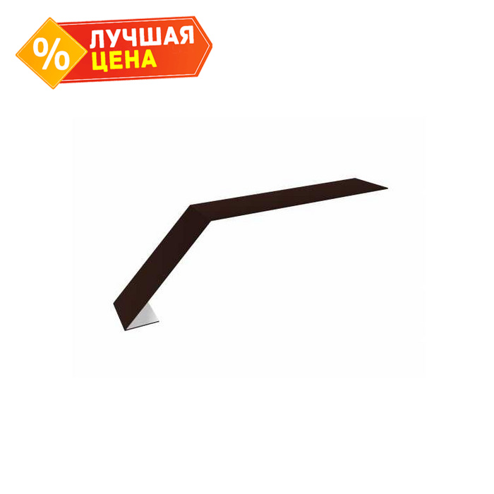 Планка капельник 100х60 0,5 Rooftop Matte RAL 8017 шоколад