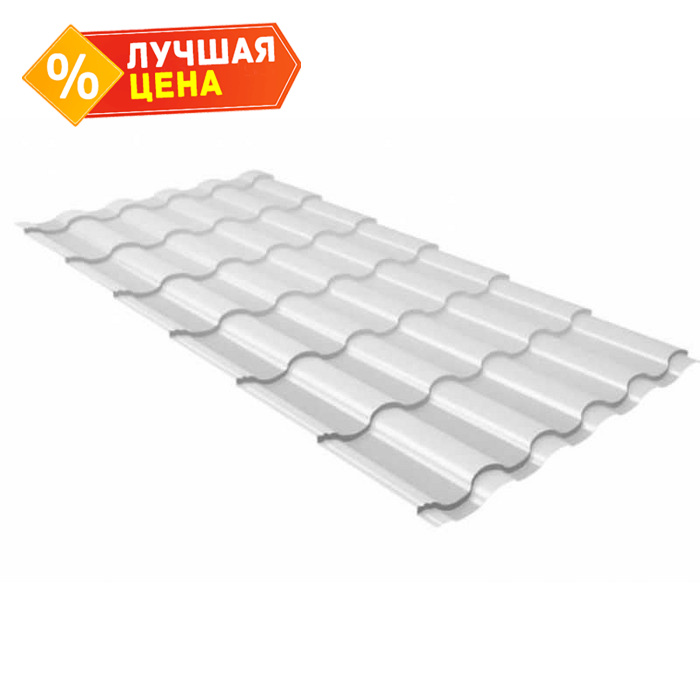 Металлочерепица Grand Line Kredo (Кредо) 0,45 Drap RAL 9003 Сигнальный белый
