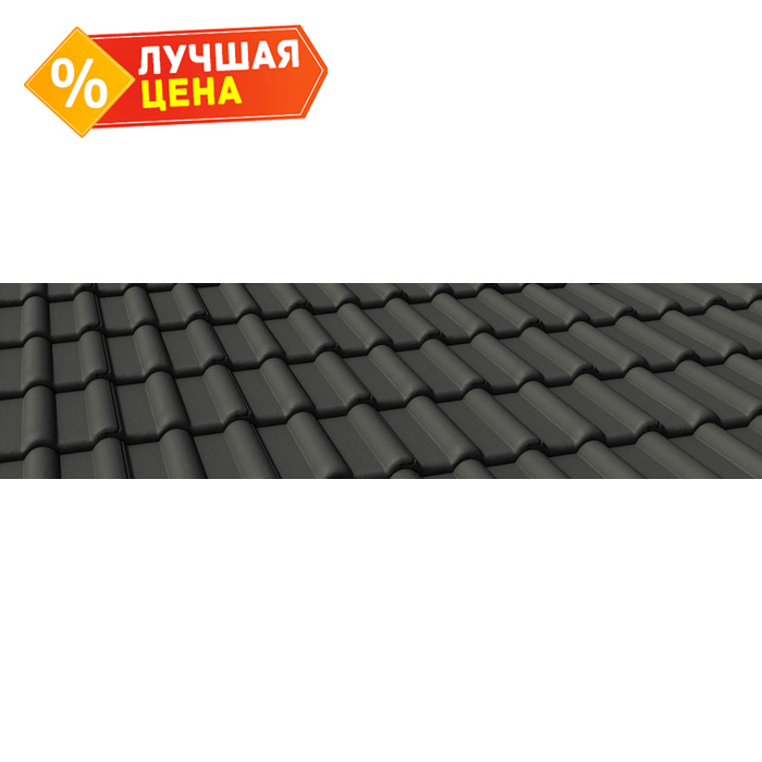 Цементно-песчаная черепица Braas Франкфурт Черный