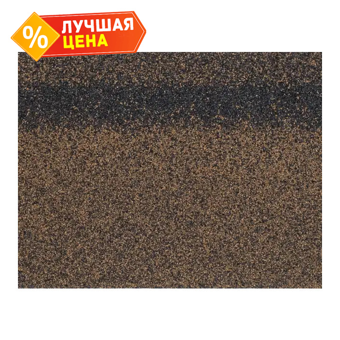 Гибкая черепица коньково-карнизная Технониколь Шинглас Ранчо / Финская / Оптима / Фазенда Коричневый микс