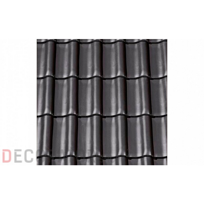 Керамическая черепица рядовая CREATON Harmonie Nuance антрацит ангоб