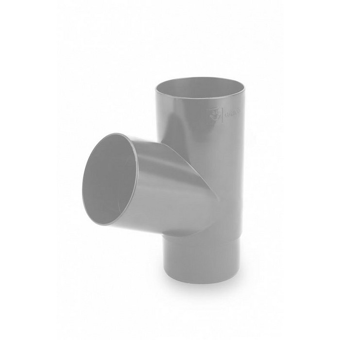 Tройник 67° ПВХ, 152(130)/100 мм, цвет Белый, Galeco