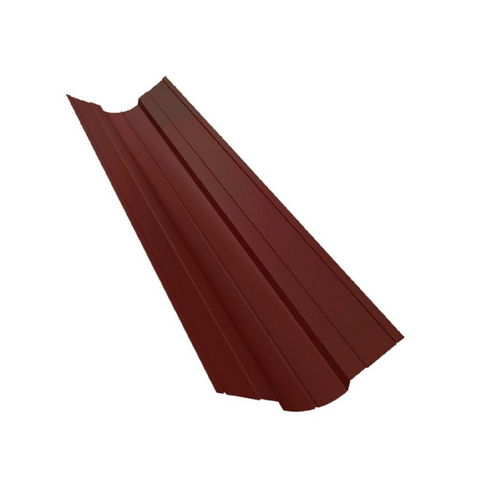 Планка ендовы верхней фигурной 100x100 0,5 Velur RAL 3009